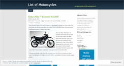 Desktop Screenshot of listofmotorcycles.wordpress.com