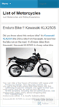 Mobile Screenshot of listofmotorcycles.wordpress.com