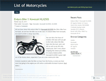 Tablet Screenshot of listofmotorcycles.wordpress.com