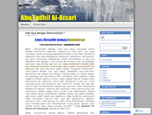 Tablet Screenshot of abufadhil.wordpress.com