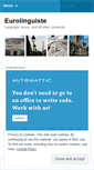 Mobile Screenshot of eurolinguiste.wordpress.com