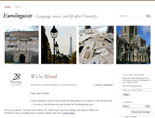 Tablet Screenshot of eurolinguiste.wordpress.com