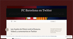 Desktop Screenshot of fcbarcelonaontwitter.wordpress.com