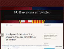 Tablet Screenshot of fcbarcelonaontwitter.wordpress.com