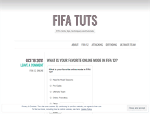 Tablet Screenshot of fifatutorials.wordpress.com