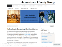 Tablet Screenshot of jamestownlibertygroup.wordpress.com