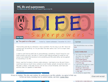 Tablet Screenshot of mslifeandsuperpowers.wordpress.com