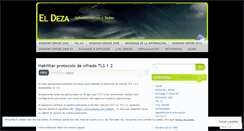 Desktop Screenshot of eldeza.wordpress.com