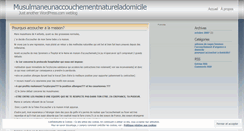 Desktop Screenshot of musulmaneretouraunaturel.wordpress.com