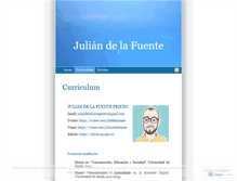 Tablet Screenshot of juliandelafuente.wordpress.com
