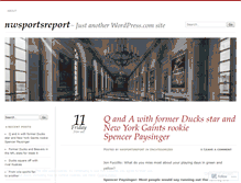 Tablet Screenshot of nwsportsreport.wordpress.com