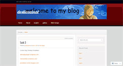 Desktop Screenshot of destiazainal.wordpress.com