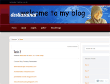 Tablet Screenshot of destiazainal.wordpress.com