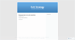 Desktop Screenshot of exitstrategyletter.wordpress.com