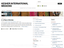 Tablet Screenshot of kesherinternationalmissions.wordpress.com