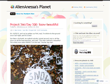 Tablet Screenshot of alienanessa.wordpress.com