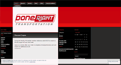 Desktop Screenshot of donerighttransportation.wordpress.com