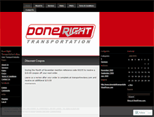 Tablet Screenshot of donerighttransportation.wordpress.com