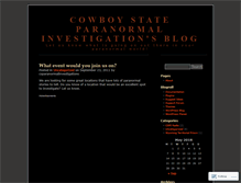 Tablet Screenshot of csparanormalinvestigations.wordpress.com