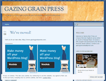 Tablet Screenshot of gazinggrainpress.wordpress.com
