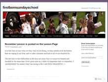 Tablet Screenshot of firstbornsundayschool.wordpress.com