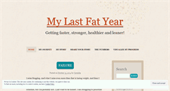 Desktop Screenshot of mylastfatyear.wordpress.com