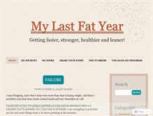 Tablet Screenshot of mylastfatyear.wordpress.com