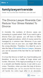 Mobile Screenshot of familylawyerriverside.wordpress.com