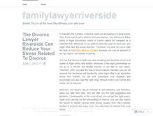 Tablet Screenshot of familylawyerriverside.wordpress.com