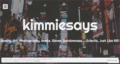 Desktop Screenshot of kimmiesays.wordpress.com