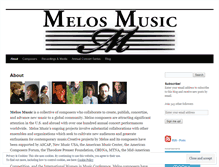 Tablet Screenshot of melosmusic.wordpress.com
