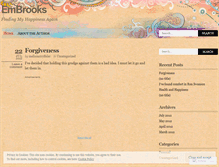 Tablet Screenshot of embrooks3.wordpress.com