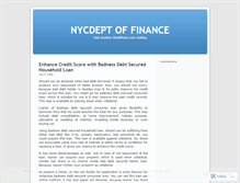 Tablet Screenshot of nycdeptoffinance.wordpress.com