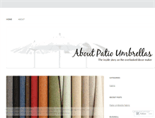 Tablet Screenshot of patioumbrellas.wordpress.com