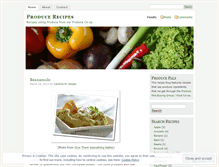 Tablet Screenshot of producerecipes.wordpress.com