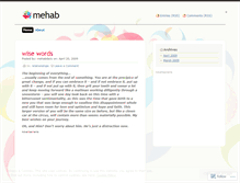 Tablet Screenshot of mehabdaily.wordpress.com