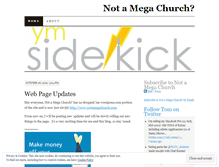 Tablet Screenshot of notamegachurch.wordpress.com