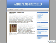 Tablet Screenshot of akcesoriareklamowe.wordpress.com
