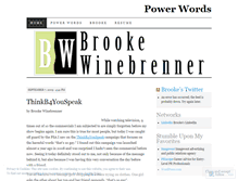 Tablet Screenshot of brookewinebrenner.wordpress.com