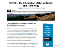 Tablet Screenshot of bikeip.wordpress.com