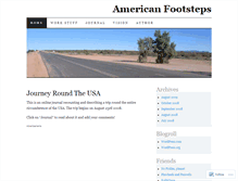 Tablet Screenshot of americanfootsteps.wordpress.com