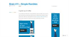 Desktop Screenshot of brain411.wordpress.com