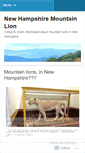 Mobile Screenshot of nhmountainlion.wordpress.com
