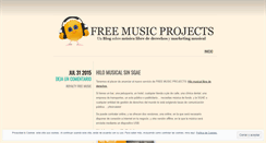 Desktop Screenshot of freemusicprojects.wordpress.com