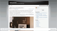 Desktop Screenshot of fooprotected.wordpress.com