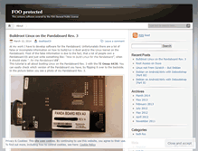 Tablet Screenshot of fooprotected.wordpress.com
