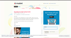 Desktop Screenshot of msabet.wordpress.com