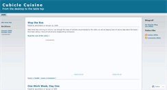 Desktop Screenshot of cubiclecuisine.wordpress.com