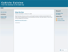 Tablet Screenshot of cubiclecuisine.wordpress.com