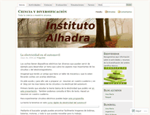 Tablet Screenshot of ciencialhadra.wordpress.com
